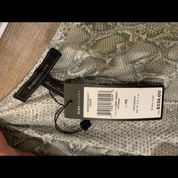 BCBG Snakeskin Print Wrap Dress - Picture 5 of 7